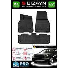 S-Dizayn Tesla Model Y 3D Pro Havuzlu Paspas 2020-2025 A+ Kalite 3DS-SDZ006