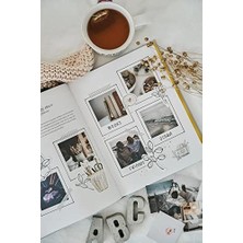 Liora Memory Book Hatıra Defteri Altın Kenarlı Anı Albümü Beyaz