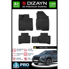 S-Dizayn Hyundai Tucson 3D Pro Havuzlu Paspas 2021-2024 A+ Kalite 3DS-SDZ064