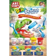 Sayıcı Kids Dino Dişçi Oyun Hamuru Seti 5 Renkli Aksesuarlı | Eğitici ve Motor Beceri Geliştiren Oyun Hamuru