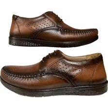 Brothers Hakiki Deri Kahve Günlük Şık Erkek Ayakkabı