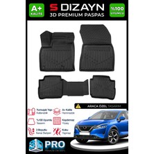 S-Dizayn Nissan Qashqai E-Power 3D Pro Havuzlu Paspas 2021-2024 A+ Kalite 3DS-SDZ049