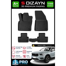 S-Dizayn Volvo XC40 3D Pro Havuzlu Paspas 2018 Üzeri A+ Kalite 3DS-SDZ143