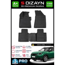 S-Dizayn Mini Countryman U25 3D Pro Havuzlu Paspas 2024 Üzeri A+ Kalite 3DS-SDZ263