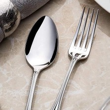 Velora Nehir Sade 12 Kişilik 84 Parça Çatal Kaşık Bıçak Takımı