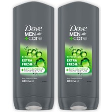 Dove Men +Care Duş Jeli Body, Face&hair Extra Fresh 400 ml X2