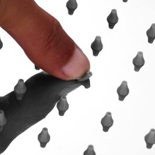 Velora El Duş Başlığı 304 Çelik Metal Kare KE104