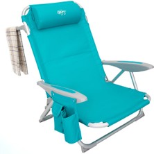 Wejoy Luna Beach 4 Kademeli Katlanır Plaj Sandalyesi Cyan