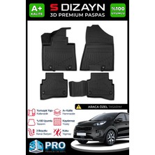 S-Dizayn Kia Sportage 3D Pro Havuzlu Paspas 2016-2021 A+ Kalite 3DS-SDZ093