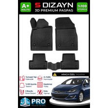 S-Dizayn Opel Astra J 3D Pro Havuzlu Paspas 2012-2020 Üzeri A+ Kalite 3DS-SDZ152