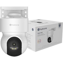 Velora Omni Volt Dış Ortam Wi-Fi Akıllı Kamera, Renkli Gece Görüşü, 360 Derece Görüntüleme, Insan Algılama, Çift Yönlü Sesli Görüşme, Siren