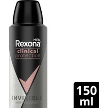 Rexona Men Clinical Protection Spray Deodorant Invisible 150 ml