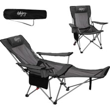 Wejoy Aerocomfort Lounge 4 Pozisyonlu Yatabilen Kamp Sandalyesi Grey/black