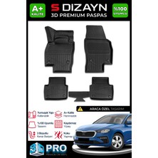 S-Dizayn Skoda Scala 3D Pro Havuzlu Paspas 2019 Üzeri A+ Kalite 3DS-SDZ215