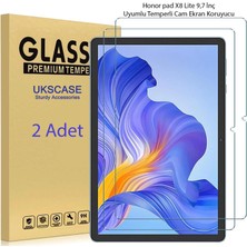 Ukscase Honor Pad X8 Lite 9.7 Inç Uyumlu Temperli Cam Ekran Koruyucu 2 Adet