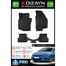 S-Dizayn Vw Scirocco 3D Pro Havuzlu Paspas 2008 Üzeri A+ Kalite 3DS-SDZ162