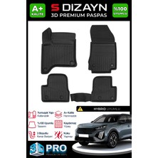 S-Dizayn Peugeot 2008 Hybrid 1.2 3D Pro Havuzlu Paspas 2025 Üzeri A+ Kalite 3DS-SDZ373