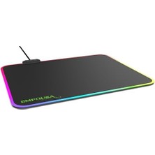 Velora Inca IMP-024T Empousa Rgb 7 LED Medıum Mousepad (320X270X3MM),12 Farklı Değişebilen Dokunmatik Işık Efekti,hızlı Kayan Yüzey, Kaymaz Kauçuk Taban