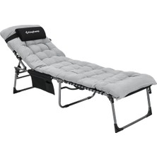 Kingcamp Berlin Cool Plus 5 Kademeli Katlanır Şilteli Şezlong & Kampet