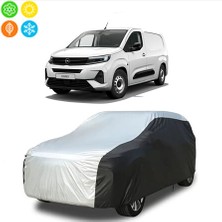 AUTOES Opel Combo Cargo Xl 2023 Model Branda Araba Brandası, Oto Branda Gri-Siyah