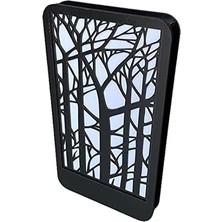 Velora LED Işıklı Ağaç Desenli Ahşap Dekor
