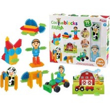 Sayıcı Kids Çiftlik Konseptli Bloklar 75 Parça + Eğitici Oyuncak + 3 Yaş ve Üzeri + Motor Beceri