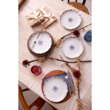 Velora Porselen Lily 4 Parça 21 cm Pasta Tabağı