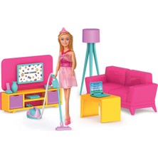 Sayıcı Kids Linda’nın Oturma Odası – Renkli Aksesuar Setli Çocuk Oyuncak Oturma Odası, 3+ Yaş, Yerli Üretim