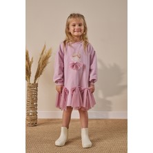 Minipodyum Kız Çocuk Elbise Tüllü Bayramlık