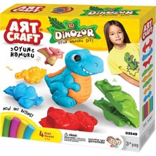 Sayıcı Kids 3D Dinozor Hamur Seti 200 gr | Sağlık Testli Güvenli Oyun Hamuru | 3 Yaş+ Eğlenceli Tasarım