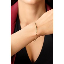 Fiyonk Kuyumculuk 14 Ayar Altın Su Dalgası Aynalı Zincir Bileklik