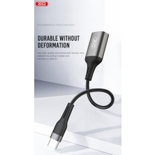 Velora Xo Lightning To USB Otg Adaptör – Metal Gövde, U Disk/mouse/klavye Desteği, Dosya Transferi, Tak Çalıştır, NB201, (Otg Olan Cihazlarda Çalışır), Siyah