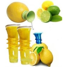 abnturk 1 Adet Vidalı Limon Sıkıcı Limon Suyu Pratik Kapaklı