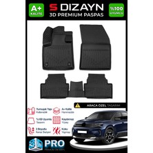 S-Dizayn Citroen C5 Aircross 3D Pro Havuzlu Paspas 2017 Üzeri A+ Kalite 3DS-SDZ036