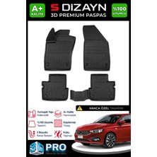 S-Dizayn Fiat Egea Sedan 3D Pro Havuzlu Paspas 2015 Üzeri A+ Kalite