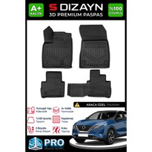 S-Dizayn Nissan Qashqai 3D Pro Havuzlu Paspas 2021 Üzeri A+ Kalite 3DS-SDZ048