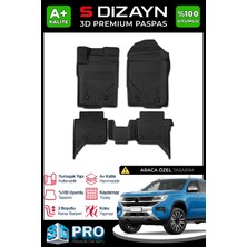 S-Dizayn Vw Amarok 3D Pro Havuzlu Paspas 2023 Üzeri A+ Kalite 3DS-SDZ084