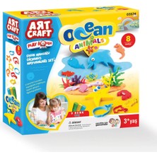 Sayıcı Kids Okyanus Hayvanları Oyun Hamuru Seti 150 gr | Sağlık Testli Güvenli Hamur | 3 Yaş+ Eğlenceli Oyun