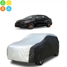 AUTOES Toyota Corolla Hb 2024 Model Branda Araba Brandası, Oto Branda Gri-Siyah