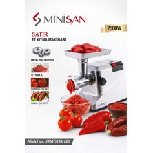 Minisan Satır Et Kıyma Makinesı Paslanmaz Çelik Profesyonel Kolay Kullanım