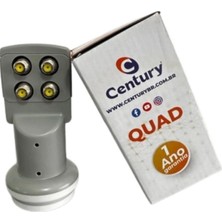 Gümrük Bey Lnbf Quadruplo Century 4 Çıkışlı Universal Lnb – Full Hd Max Digital Uydu Alıcısı Için Dörtlü Lnb