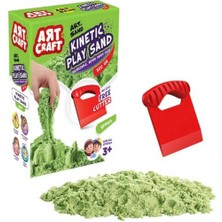 Sayıcı Kids Art Craft Kurumayan Kinetik Oyun Kumu Yeşil 500 gr + Motor Beceri + Sağlık Testleri Yapılı