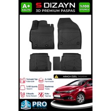 S-Dizayn Toyota Auris 3D Pro Havuzlu Paspas 2013-2020 A+ Kalite 3DS-SDZ008