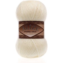 Alize Angora Gold Simli (5 Adet) 67 Mumışığı Rengi El Örgü Ipliği