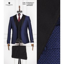 Fabio Cassel Erkek Yelekli Damatlık Slim Fit Takım Elbise