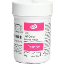 Dr. Gusto Pembe Jel Boya 30 gr – Konsantre Jel Gıda Boyası