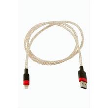DS LLC Işıklı Iphone USB Data Şarj Kablosu DLLSRSBJ34