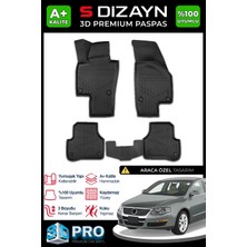 S-Dizayn Vw Passat B6 3D Pro Havuzlu Paspas 2005-2010 A+ Kalite 3DS-SDZ096