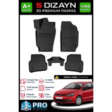 S-Dizayn Vw Polo 4 3D Pro Havuzlu Paspas 2002-2009 A+ Kalite 3DS-SDZ291