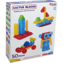 Sayıcı Kids Eğlenceli Kaktüs Bloklar (50 Parça) + Eğitici Oyuncak + 3 Yaş + Motor Beceri + Zeka